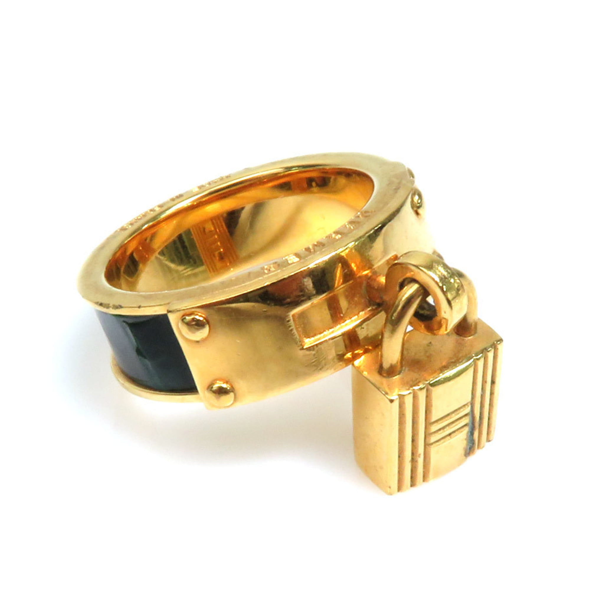 gold hermes scarf ring