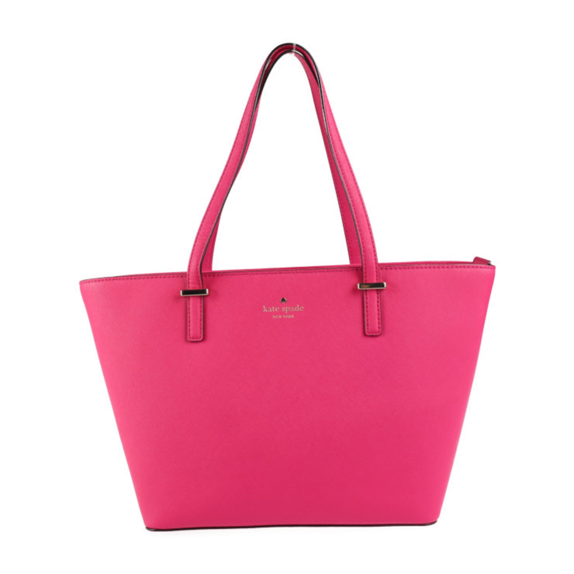 Kate Spade Small Hot Pink Purse/Handbag. Polka Dot Interior. Handles.