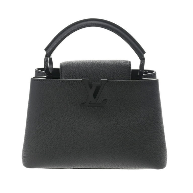 Authenticated Used LOUIS VUITTON Capucines BB Black M55855 Women's  Taurillon Leather Handbag 