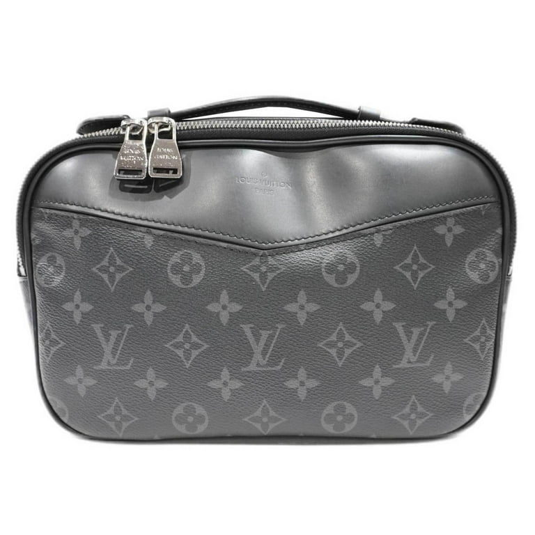 Authenticated Used LOUIS VUITTON Louis Vuitton Bum Bag M42906 Handbag  Shoulder Body Black Monogram Eclipse Women's Men's 