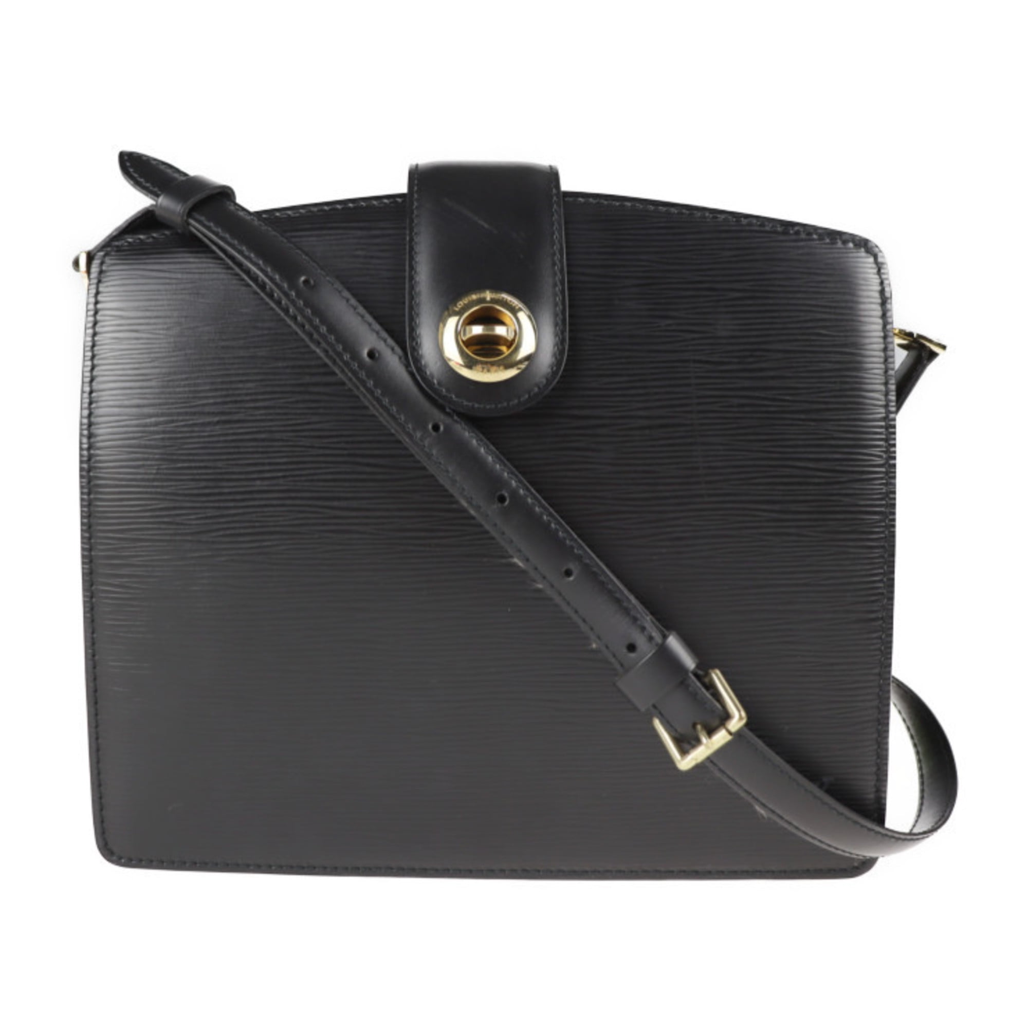 Authenticated Used LOUIS VUITTON Louis Vuitton Capuchin Shoulder Bag M52342 Epi  Leather Noir 