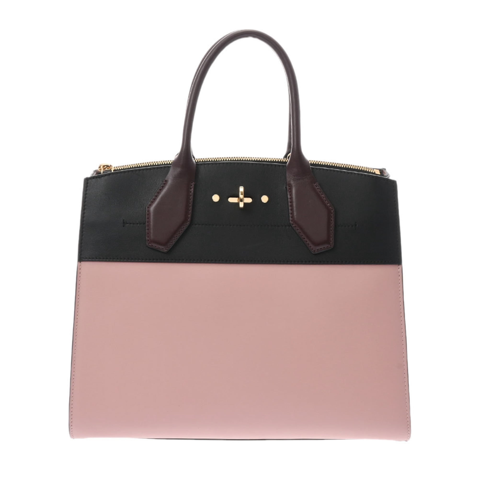 Authenticated Used LOUIS VUITTON Louis Vuitton City Steamer MM Magnolia  Noir Bordeaux M53019 Women's Leather Bag 