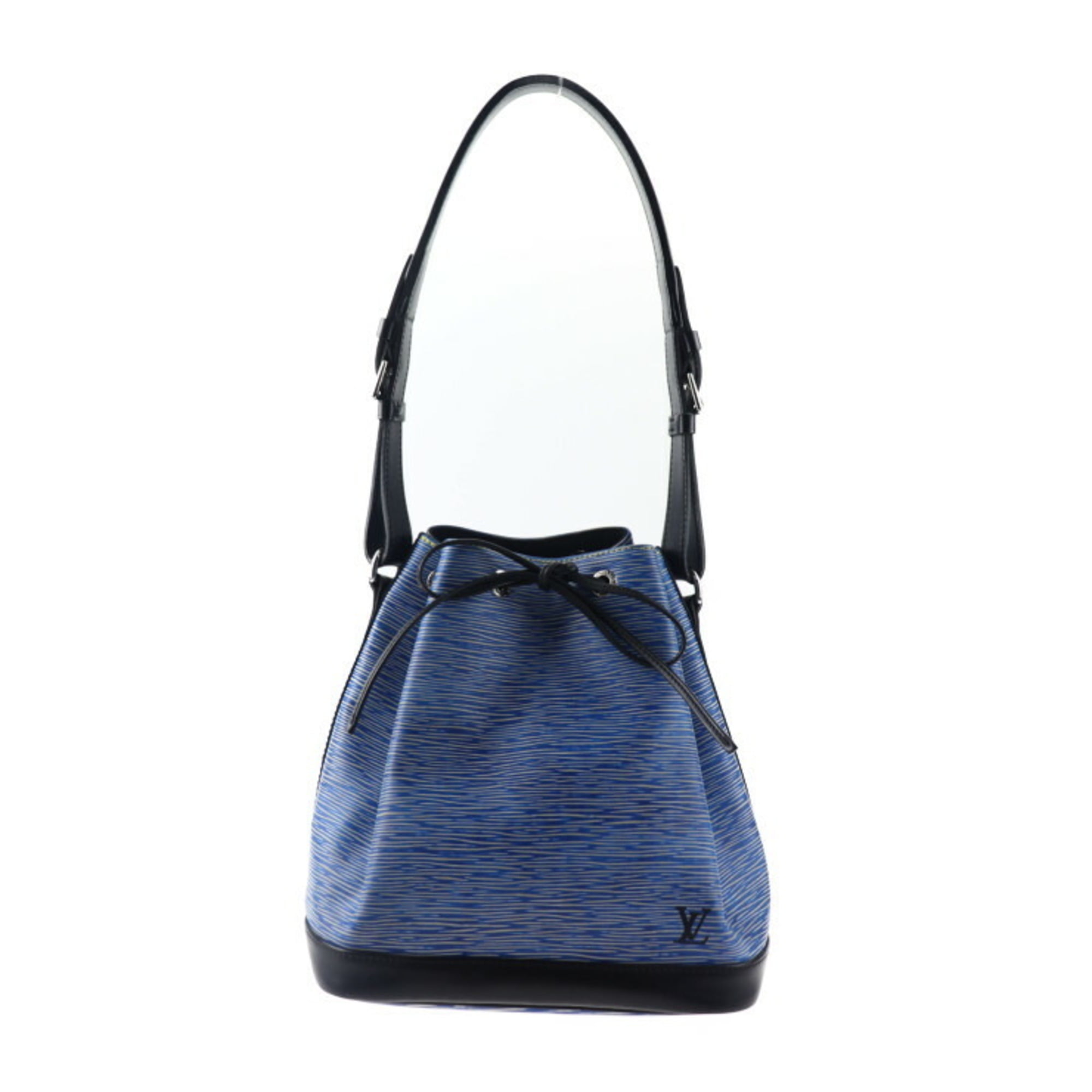Authenticated Used LOUIS VUITTON Louis Vuitton Petit Noe Epi Denim Shoulder  Bag M54636 Leather Blue Black One Tote 