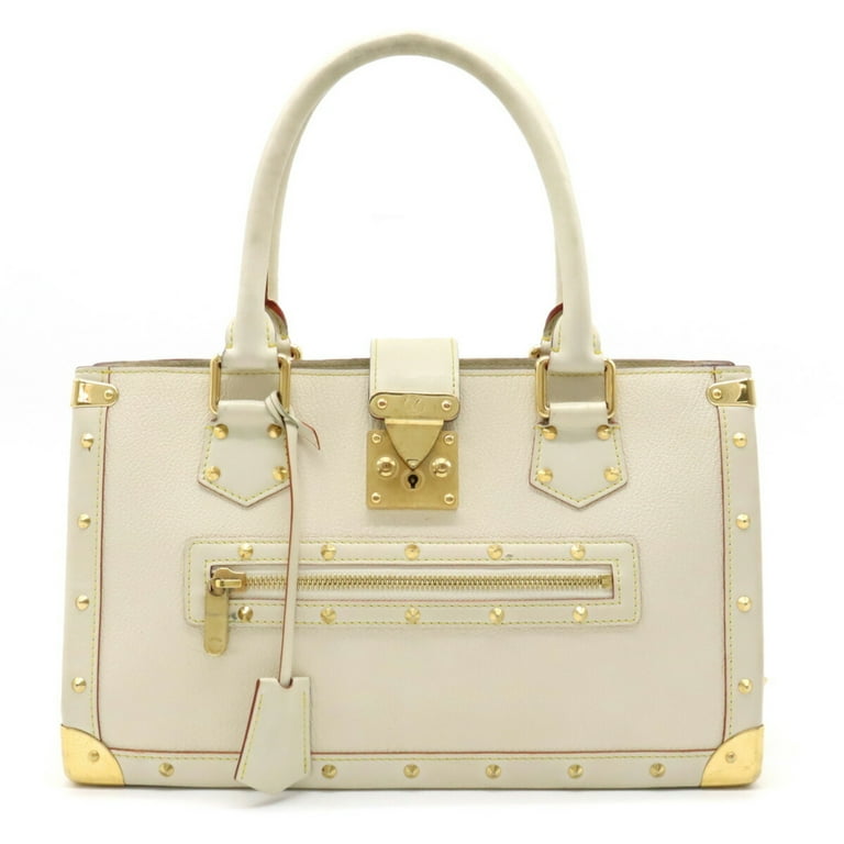 Authenticated used Louis Vuitton Louis Vuitton Sukhari Fabulous Tote Bag Handbag Studded Leather Bron Cream Yellow M91815, Adult Unisex, Size: (Hxwxd)