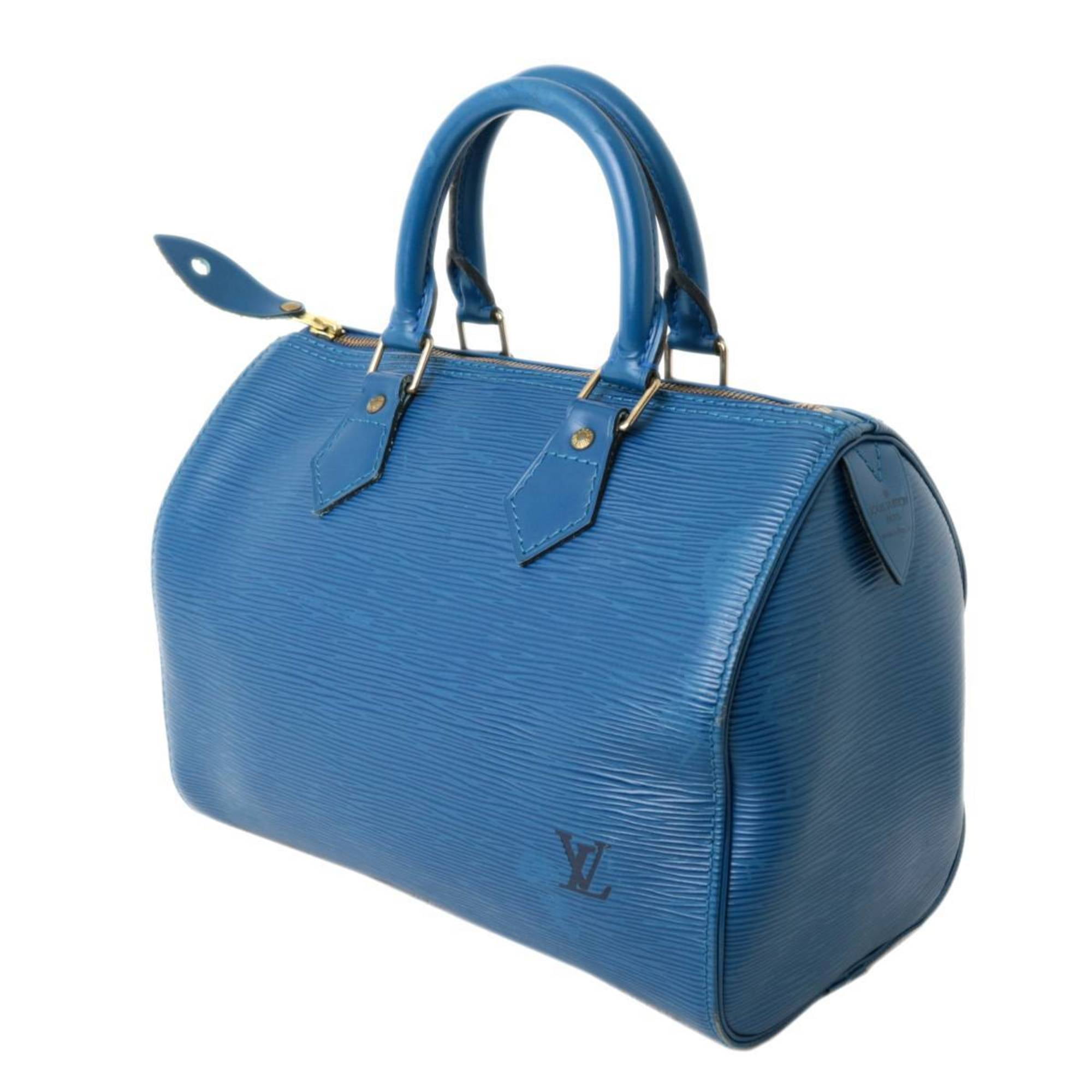 Louis Vuitton Speedy 25 Epi Handbag Mini Boston Blue used from japan