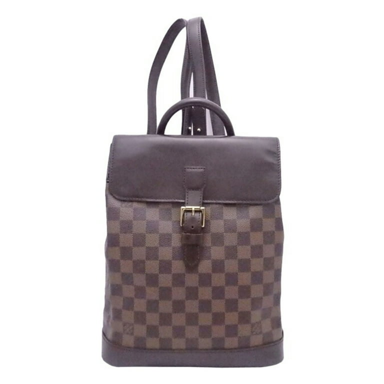 Authenticated Used Louis Vuitton Backpack Damier Soho Brown Canvas