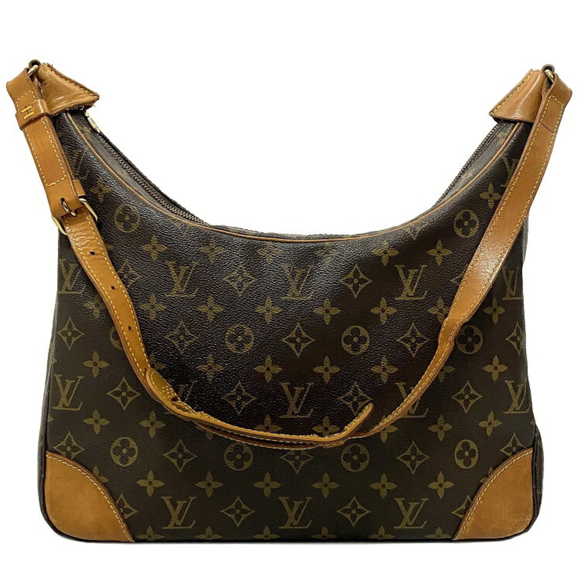 Authenticated Used Louis Vuitton Bag Boulogne 35 Brown Monogram M51260  Shoulder Canvas Nume AZ4925 LOUIS VUITTON Women's 