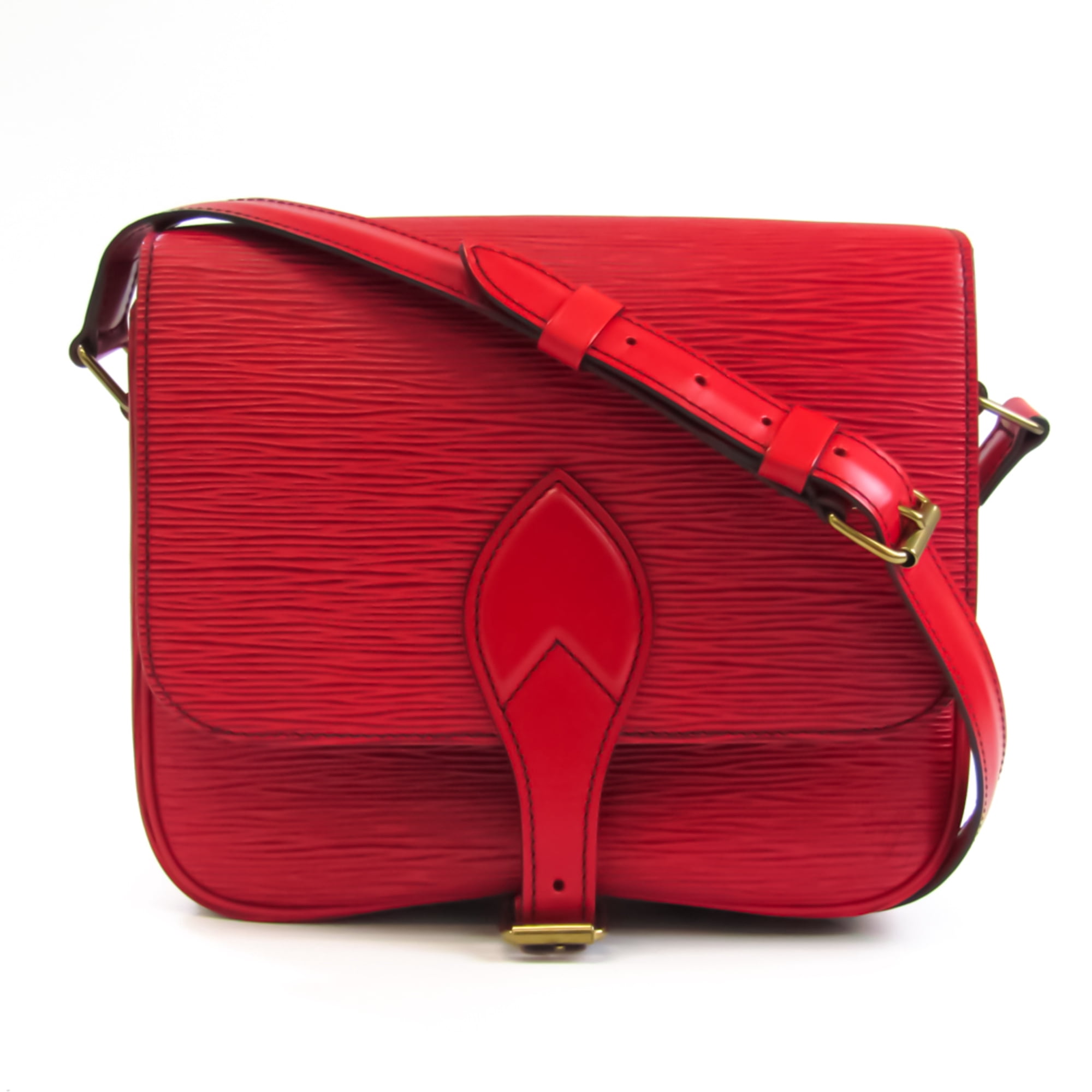 Authenticated Used Louis Vuitton Epi Cartouchiere M52247 Women's Shoulder  Bag Castilian Red 