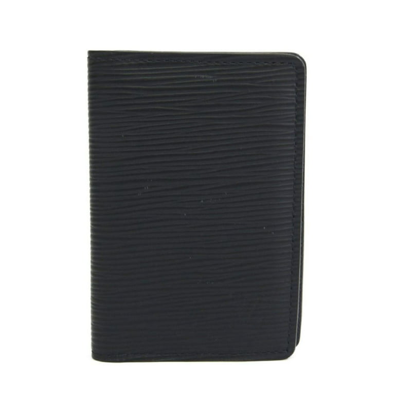 Authenticated used Louis Vuitton EPI Organizer de Poche M61821 EPI Leather Card Case Navy Blue, Men's, Size: One Size