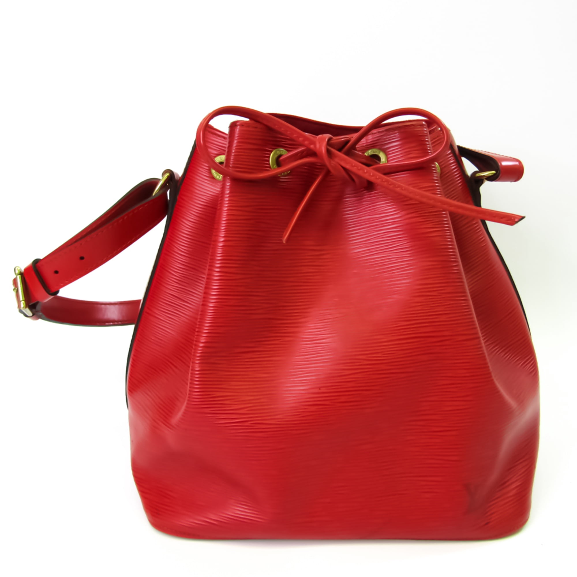 Authenticated Used Louis Vuitton Epi Petit Noe M44107 Women's Shoulder Bag  Castilian Red 