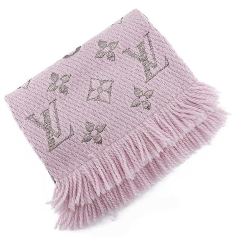 NEW LV Wool Logomania Shine Scarf 100% Authentic M70466 Louis