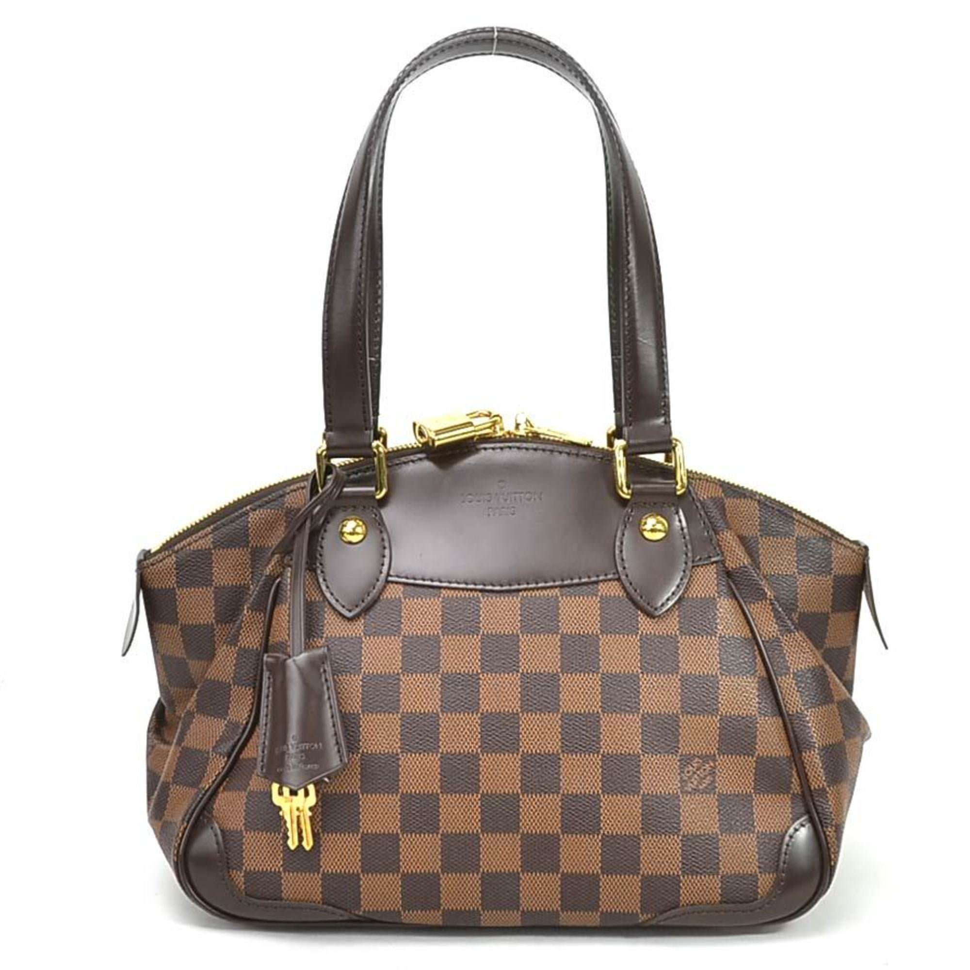 Authenticated Used Louis Vuitton Handbag Damier Ebene Verona PM (Brown)  Canvas Women's N41117 