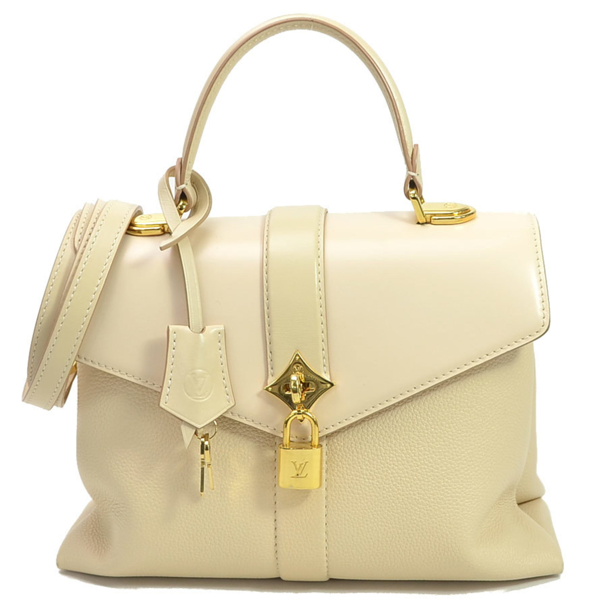 Authenticated Used Louis Vuitton Handbag Shoulder Bag 2Way Rose De Van PM  Claim Calf Leather Ladies M53822 