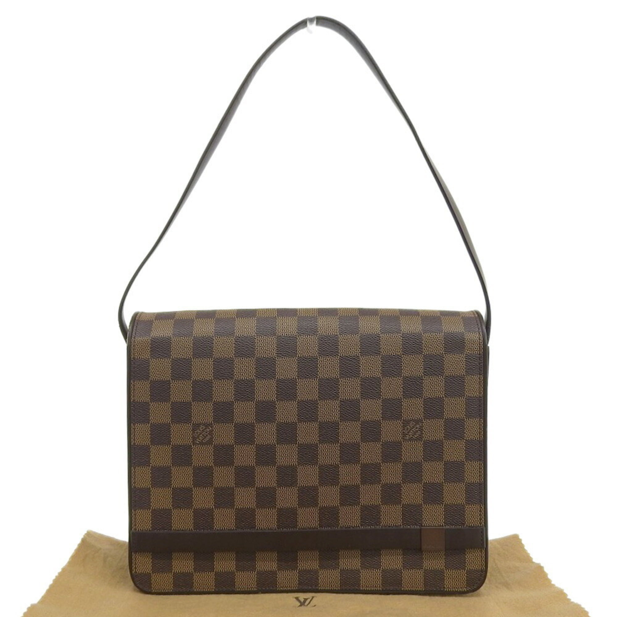 Authenticated Used Louis Vuitton LOUIS VUITTON Damier Tribeca Carré One Shoulder  Bag N51161 