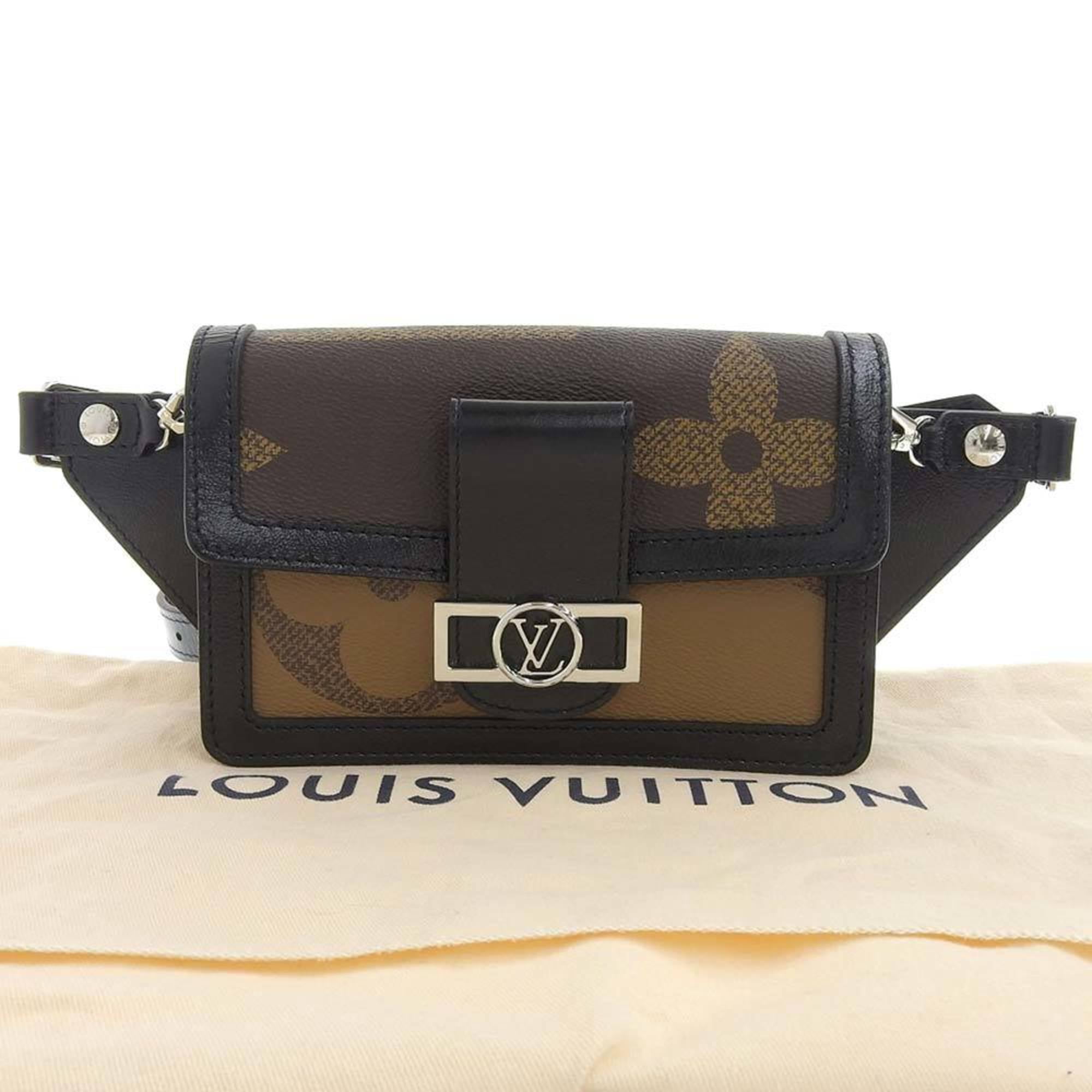 Authenticated Used Louis Vuitton LOUIS VUITTON Giant Monogram Reverse Bum  Bag Douffy Body M67696 