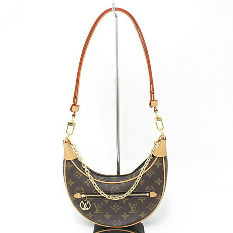 Authenticated Used Louis Vuitton LOUIS VUITTON Loop Monogram M81098  Shoulder Bag Crossbody Chain Strap Leather