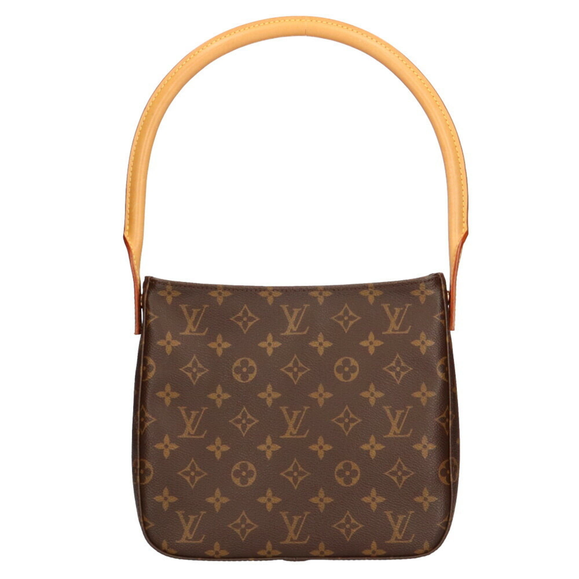Authenticated used Louis Vuitton Louis Vuitton Looping mm Monogram Shoulder Bag Canvas Brown Women's, Adult Unisex, Size: (HxWxD): 21cm x 24cm x 10cm