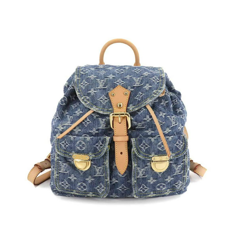 Authenticated Used Louis Vuitton LOUIS VUITTON Monogram Denim Sack Add GM  Backpack Rucksack Blue M95056 Sac A Dos 