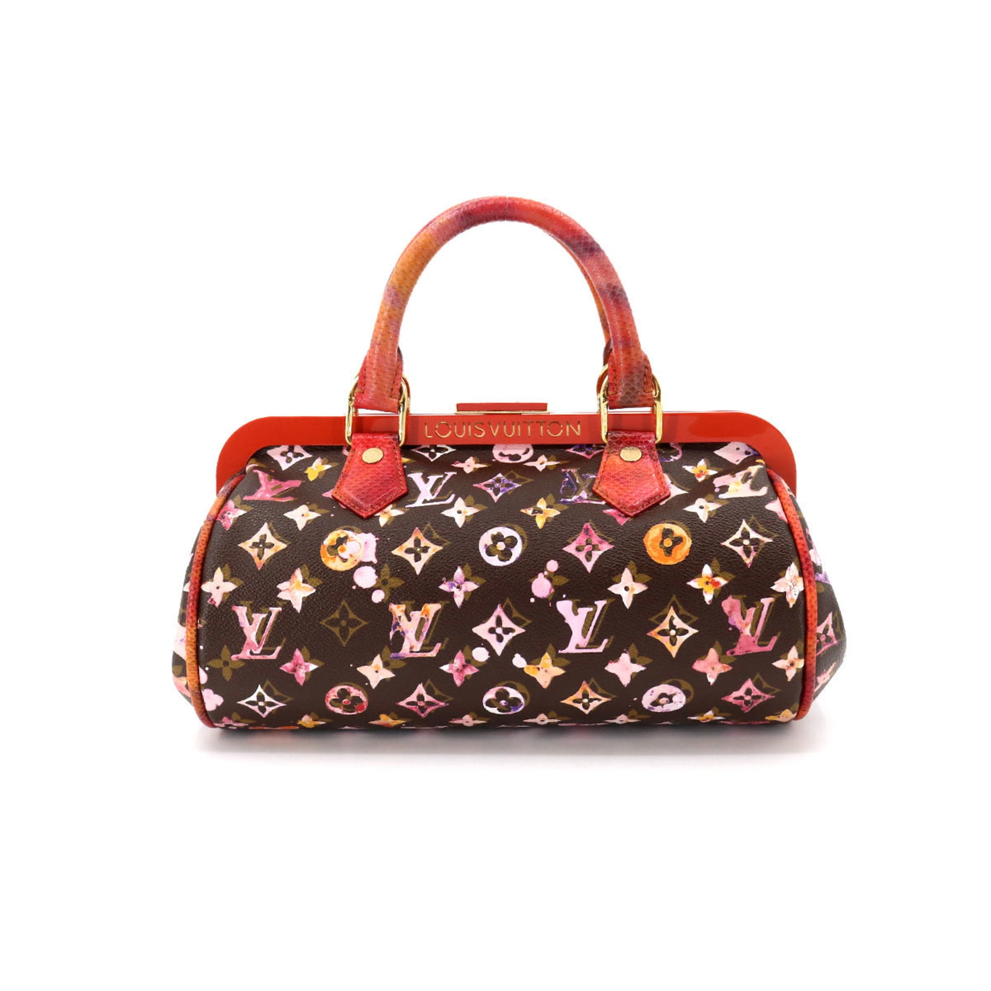 Louis Vuitton - Authenticated Papillon Handbag - Patent Leather Beige for Women, Very Good Condition