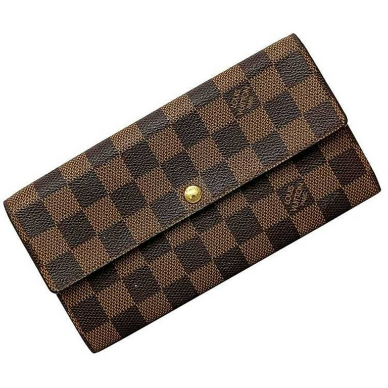 Authenticated Used Louis Vuitton Long Wallet Portefeuille Sarah