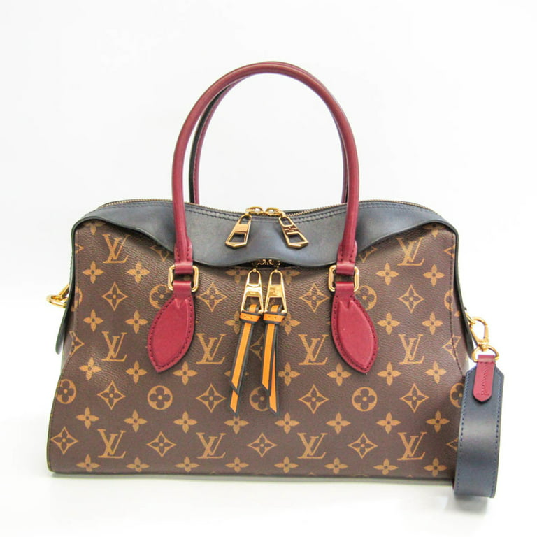 Authenticated used Louis Vuitton Monogram Tuileries Tote M43439 Women's Handbag,Shoulder Bag Bordeaux,Monogram,Navy, Adult Unisex, Size: (HxWxD): 23cm