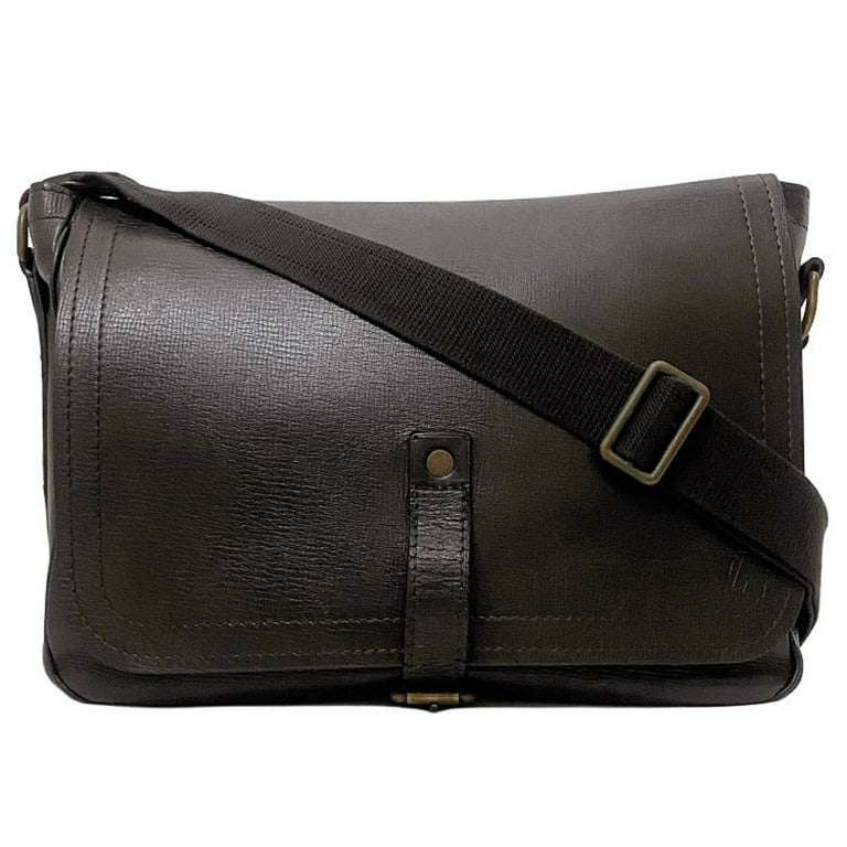 Authenticated Used Louis Vuitton Omaha Brown Utah M92994 Leather VI0047 LOUIS  VUITTON Shoulder Bag Flap PC Men's 