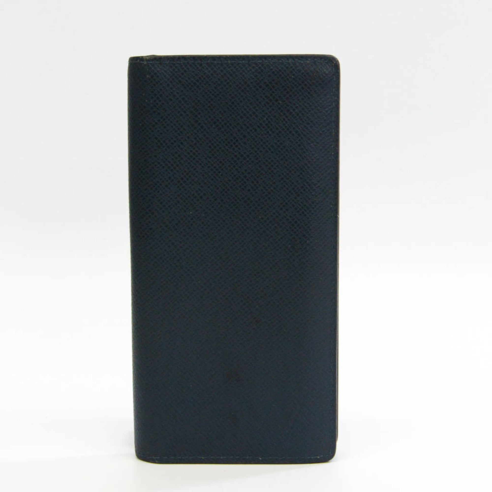 Authenticated Used Louis Vuitton Taiga Brazza Wallet M30501 Men's Taiga  Leather Long Wallet (bi-fold) Noir