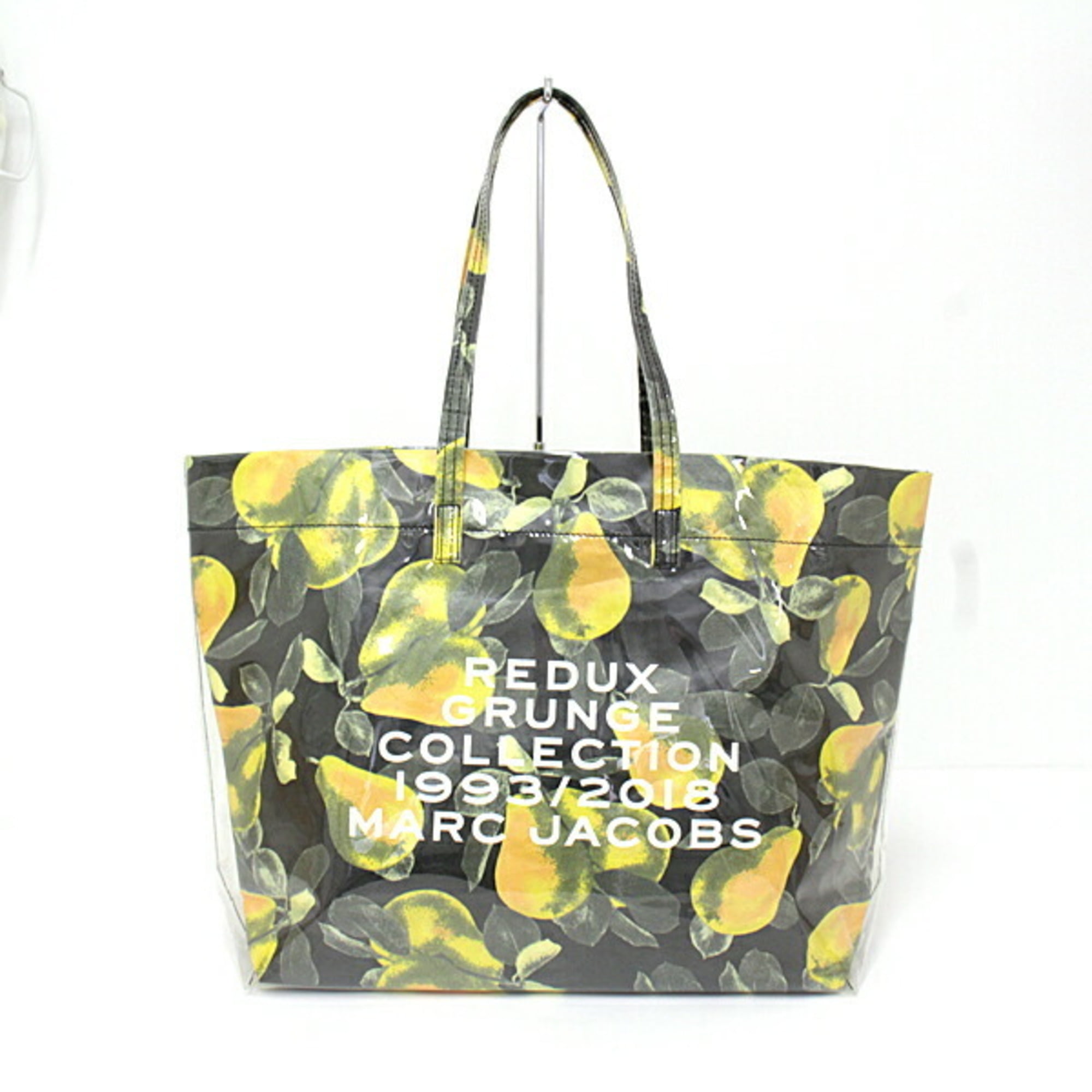 Authenticated used Marc Jacobs Marc Jacobs Redux Grunge Collection 1993/2018 Tote Bag High Density Polyethylene / Craft Paper Black Yellow Multicolor