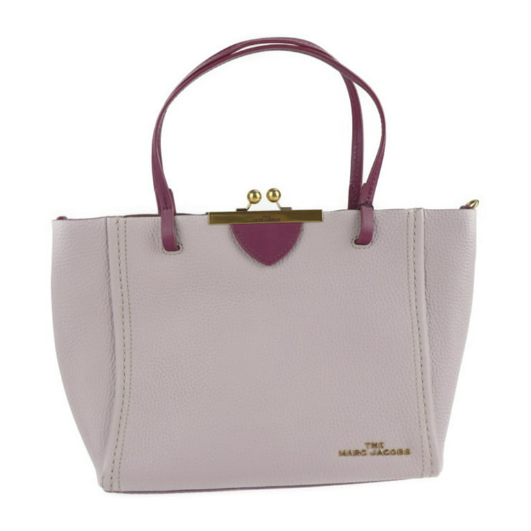 The Mini Leather Tote Bag in Purple - Marc Jacobs