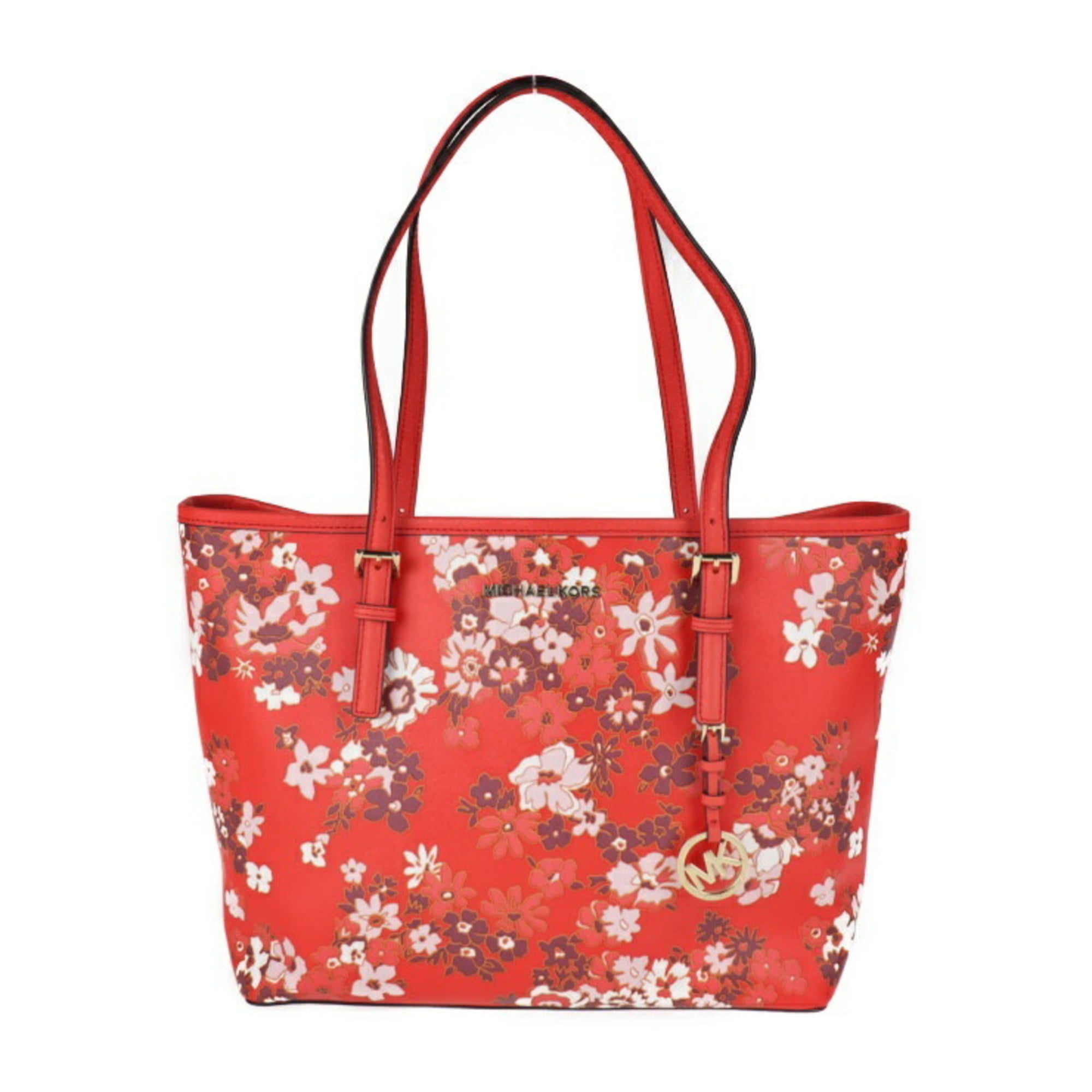 Michael Kors Vanilla & Ultra Pink Floral Jet Set Travel Tote, Best Price  and Reviews