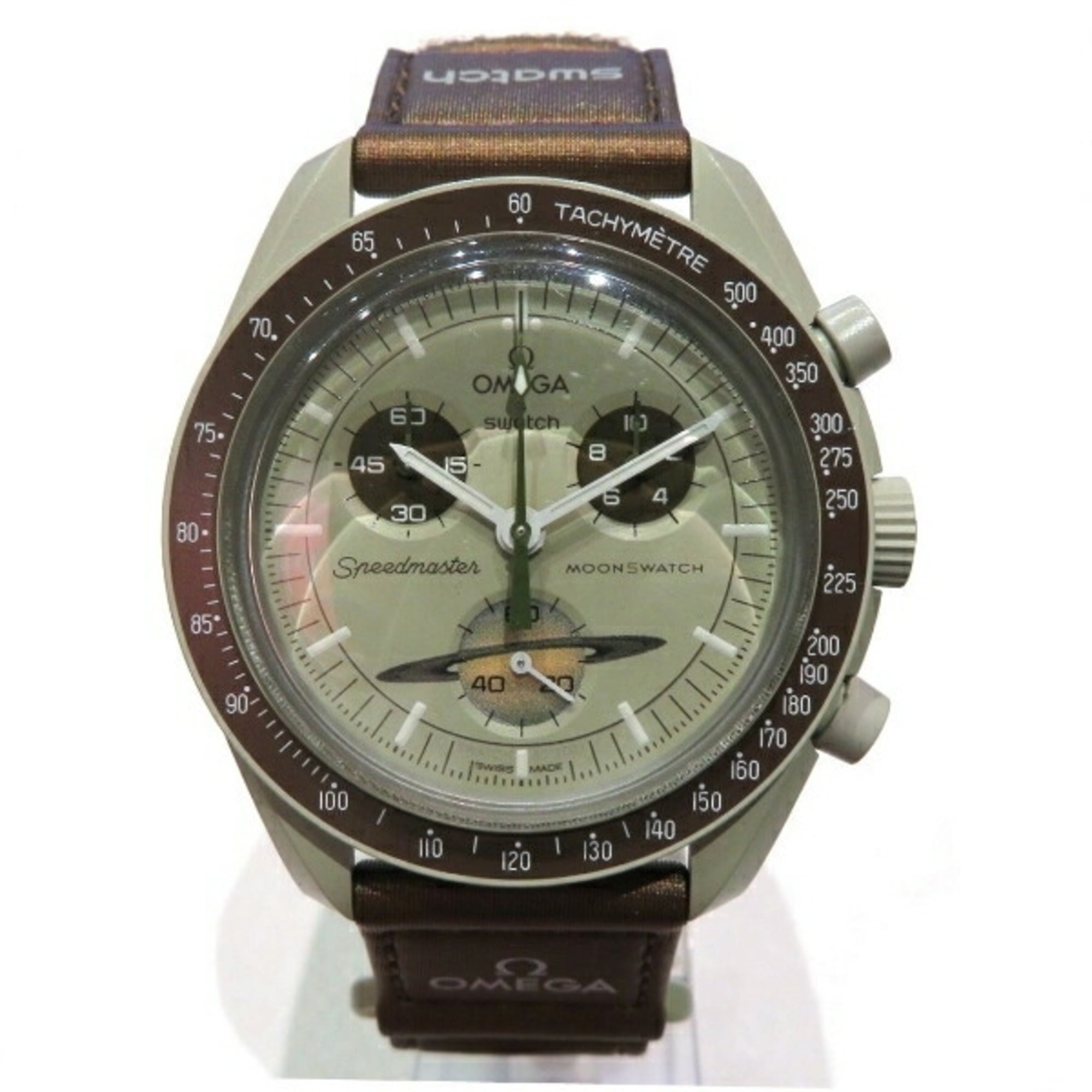 Authenticated Used Omega x Swatch Speedmaster Mission to Saturn