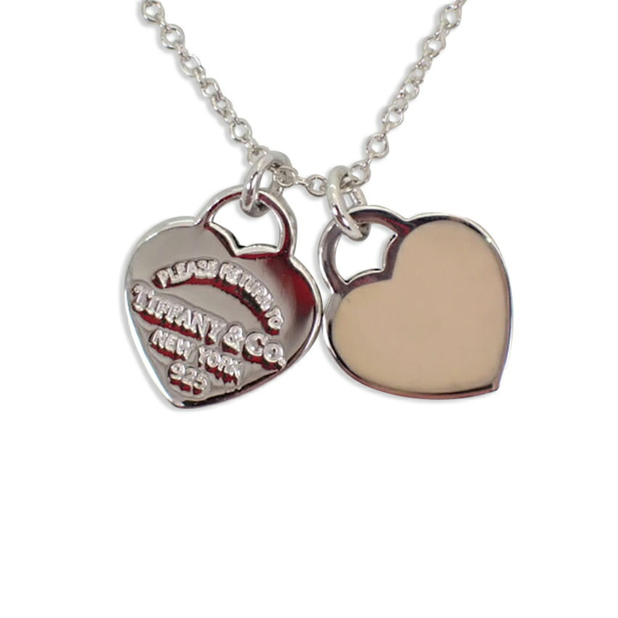Authenticated Used TIFFANY Tiffany 925 white enamel heart tag