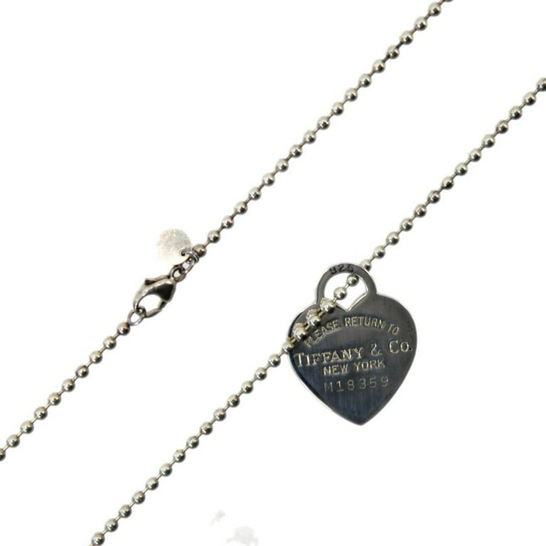 Authenticated Used Tiffany & Co. / Heart Tag Chain Necklace SV925