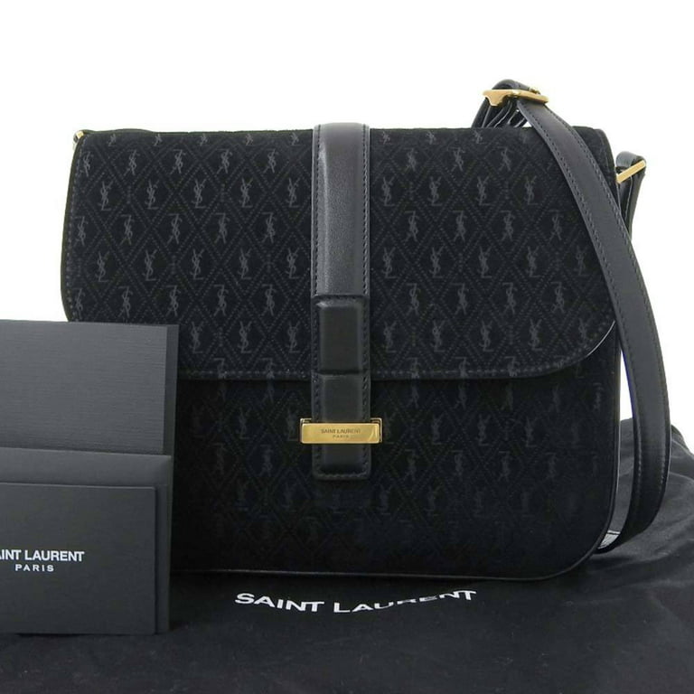 YSL Loulou Large Black Bag Silver Chain - Preowned