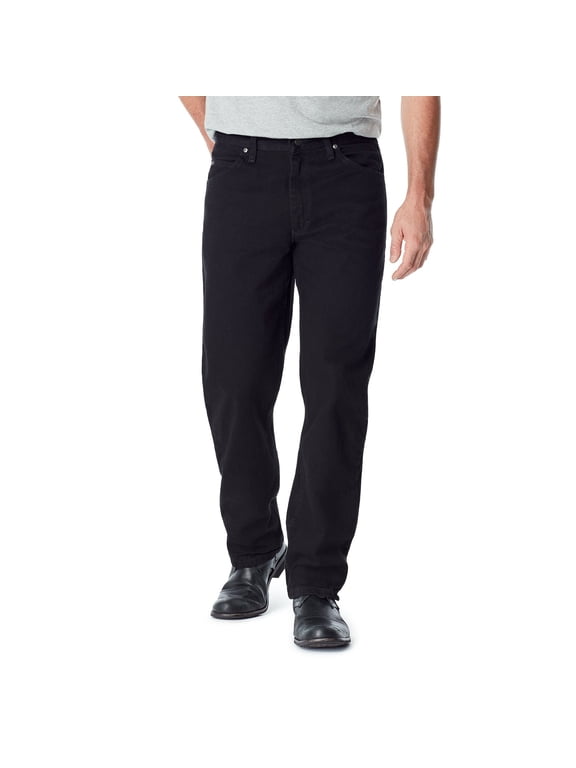 Authentics Mens Jeans Solid 38x29 Relaxed Fit 38