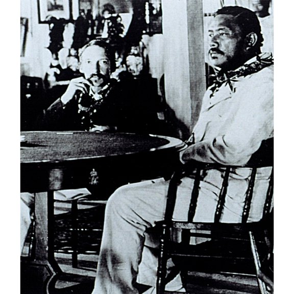 Author Robert Louis Stevenson With David Kalakaua History (18 x 24)