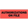 thumbnail image 1 of Authorizations On File Labels, 1 of 1
