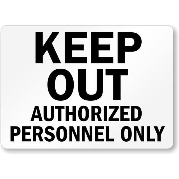 Authorized Personnel Only Danger Weatherproof Metal Aluminum Sign Size: 16 x 12 Inch