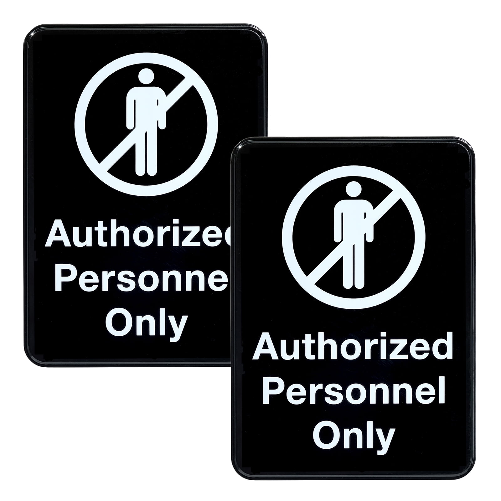 Excello Global Products Authorized Personnel Only Sign: Easy to Mount ...