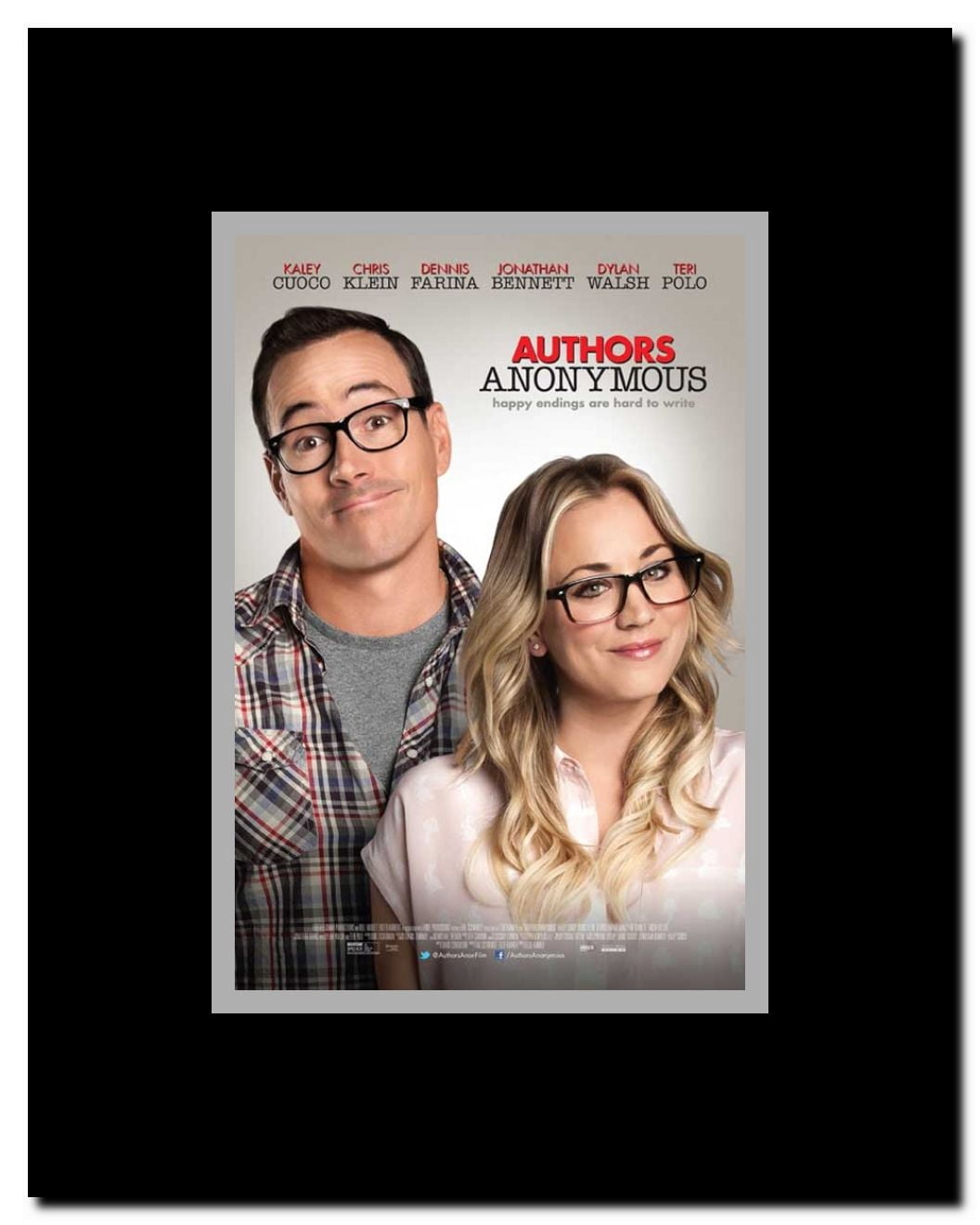 Authors Anonymous Framed Movie Poster
