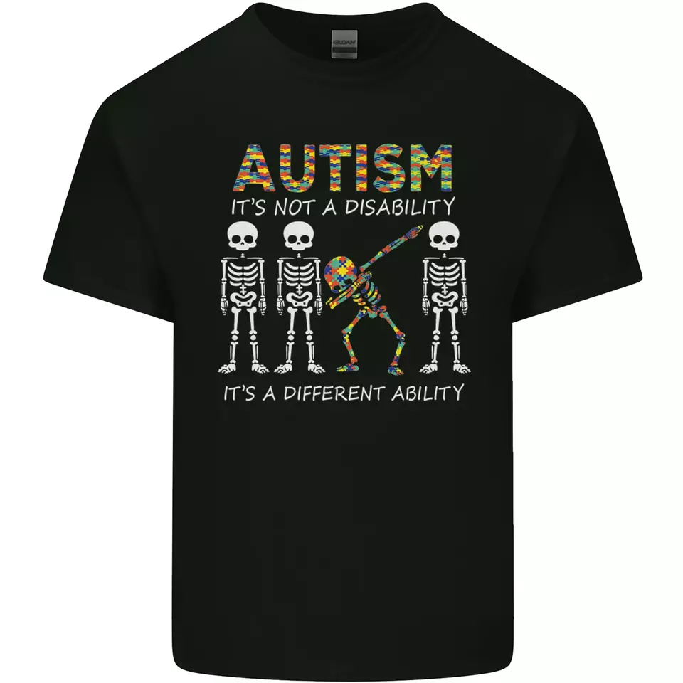 Multiple Asd Tee Autism A Different Ability Autistic ASD Mens Cotton T-Shirt Tee Top ...