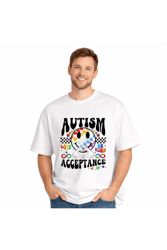 Autism Acceptance Infinity Symbol Graphic T-Shirt