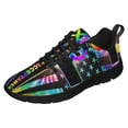 thumbnail image 1 of Autism Acceptance Running Shoes Sneakers Mesh Black Size 10.5, 1 of 5