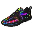 thumbnail image 1 of Autism Acceptance Tie Dye Shoes for Men Women Running Shoes Lightweight Walking Sneakers Mesh Athletic Sport Shoes Black Size 10, 1 of 5