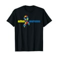 thumbnail image 1 of Autism Autism Awareness Ribbon Piece Gift T-Shirt, 1 of 5