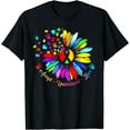 thumbnail image 1 of Autism Awareness Accept Understand Love ASD Sunflower Womens T-Shirt, 1 of 3