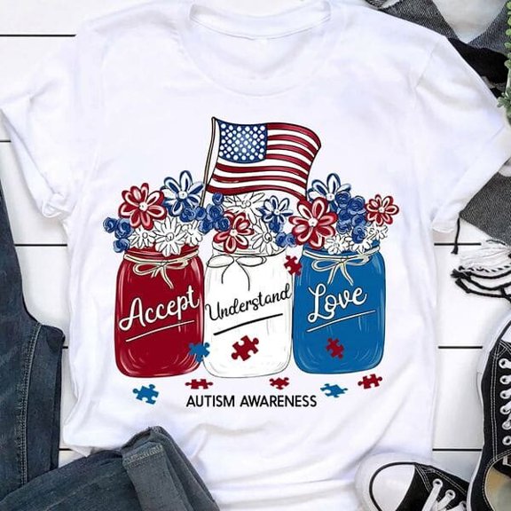 Autism Awareness Accept Understand Love Awareness Shirt Independence Day