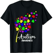 Autism Awareness Acceptance ASD ADHD Autism Mom Puzzle Piece T-Shirt
