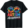 thumbnail image 1 of Autism Awareness Acceptance Infinity Symbol T-Shirt, 1 of 2