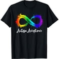 thumbnail image 1 of Autism Awareness Acceptance Rainbow Infinity Symbol T-Shirt, 1 of 3